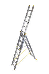Werner Abru 725 Series Promaster Box Section Triple 3 Section 3.0m 10 Rung Reform Combination Ladder 7252918