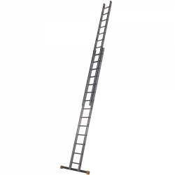 WERNER 4.1m  BOX SECTION DOUBLE EXTENSION LADDER 7224118
